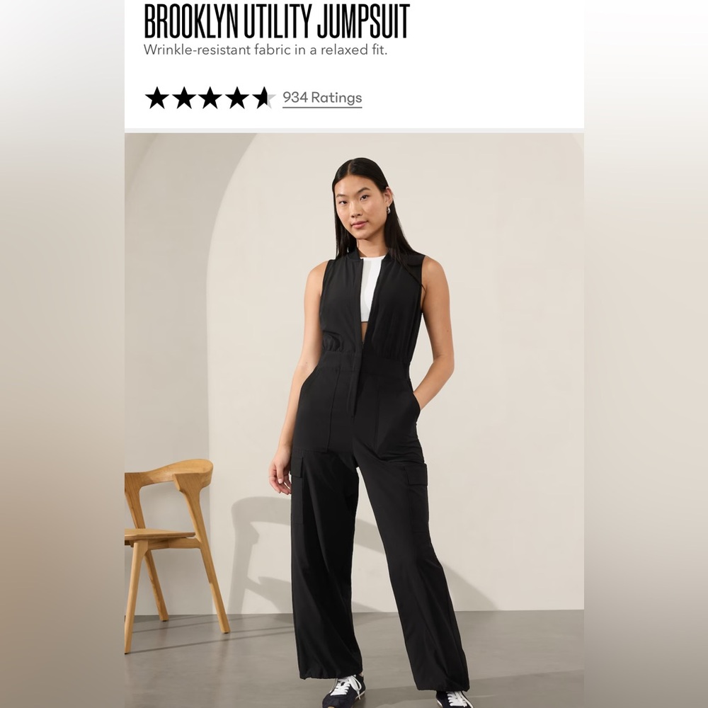 Athleta NWT Brooklyn Utility Jumpsuit, size 2